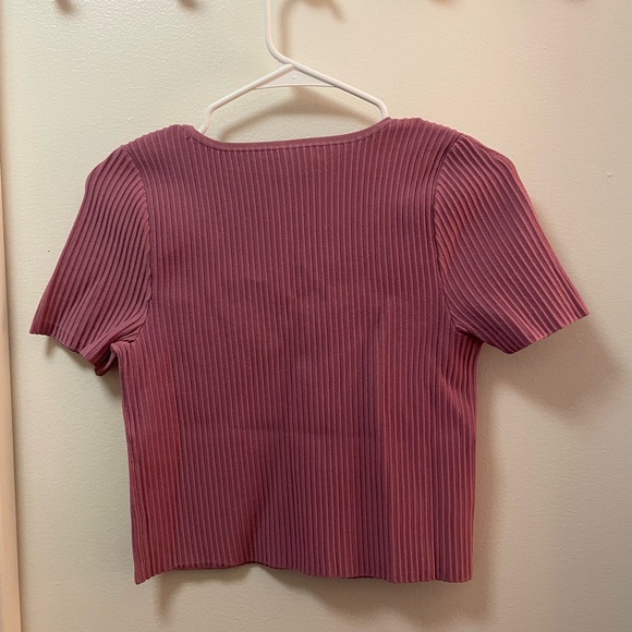 NWT Madewell  Sculpt Ottoman Rib Crop Top - Picture 3 of 3
